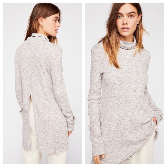 Free People Sweaters - Free People Stone Cold Ivory Turtleneck Tunic NWT